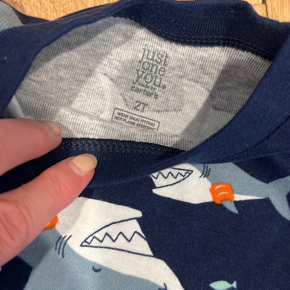 Carters Shark Crab Octopus Short Sleeve PJ set 2 - Picture 2 of 4